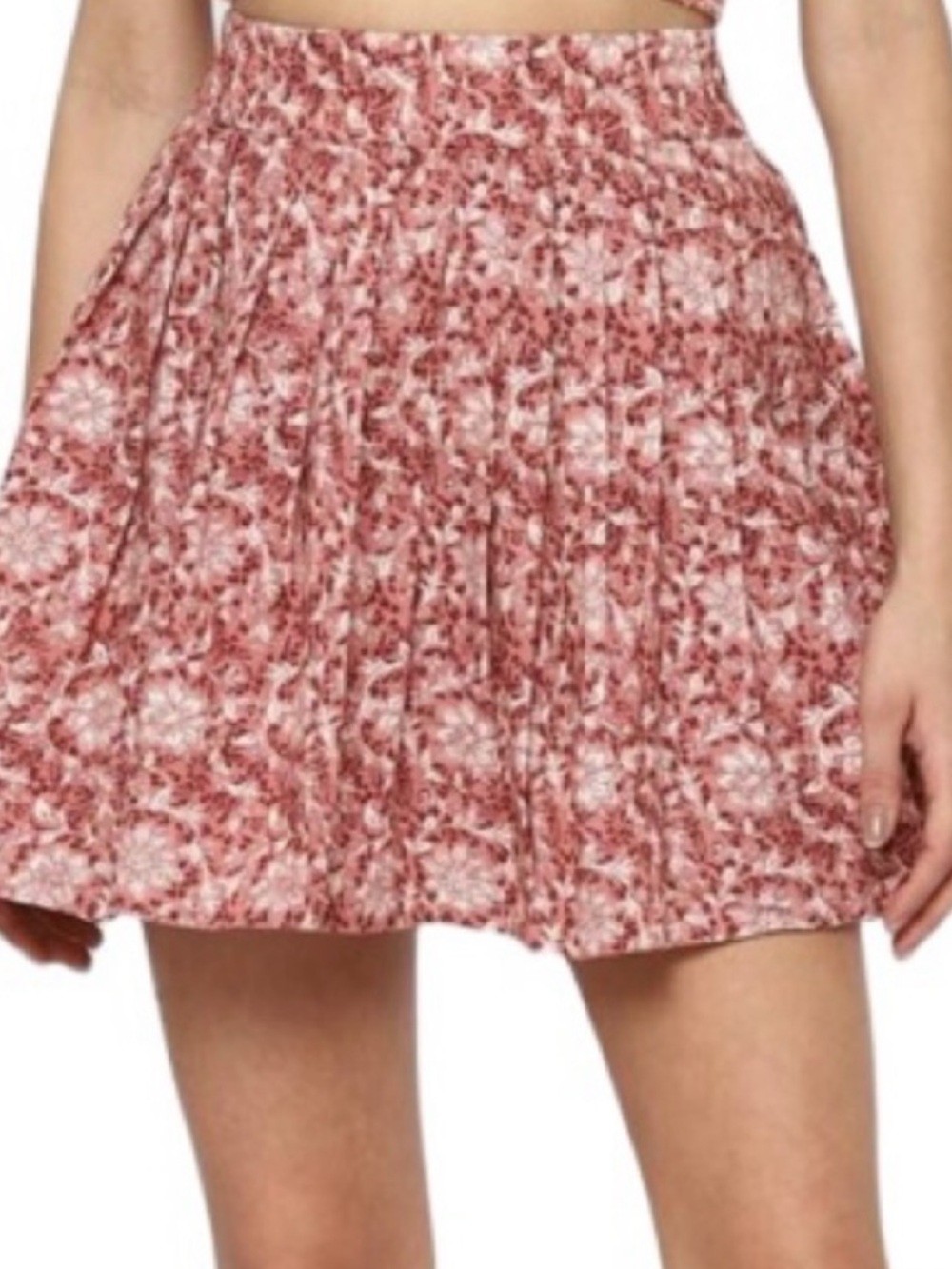American Eagle Linen Blend Mini Skirt
